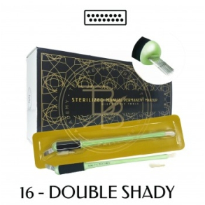 Baltic Brows&reg; sterilized shading disposabe tools (10 pcs) - 16 double shady