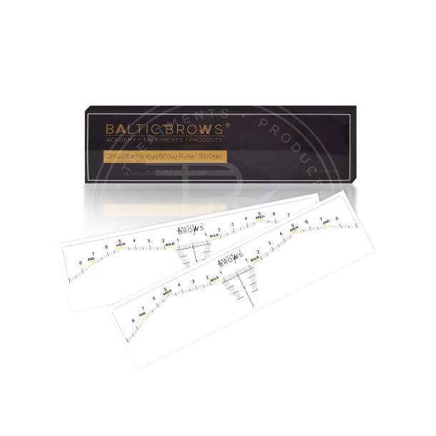 Baltic Brows&reg; eyebrows sticky rulers (50 pack)