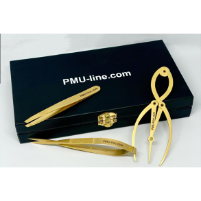 Brow groom set (golden ratio, tweezers and scissors)