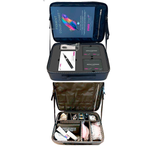  Leather bag for various purposes (can be divided and organized into several compartments)