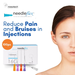 NEEDLEFLEX 16G - (100mm) 100 Flexible needle cannula with blunt tip and side hole