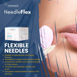 NEEDLEFLEX 16G - (100mm) 100 Flexible needle cannula with blunt tip and side hole