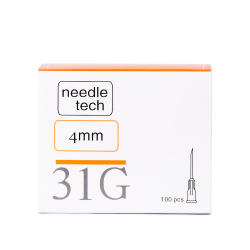 NEEDLETECH 31G - 100 (4mm) Sterile hypodermic needle