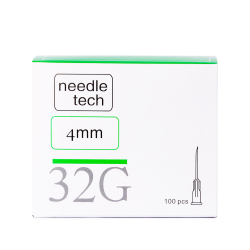 NEEDLETECH 32G - 100 (4mm) Sterile hypodermic needle