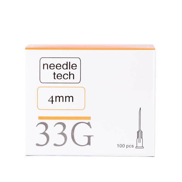 NEEDLETECH 33G - 100 (4mm) Sterile hypodermic needle